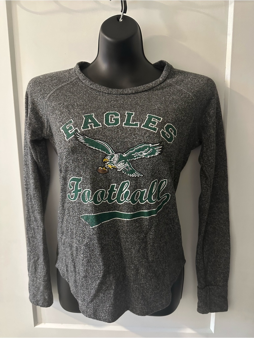 Go Birds! Majestic Gray Long-Sleeve Eagles Shirt